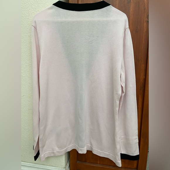 Authentic Chanel pink CC logo buttons cardigan sweater 40 - Picture 2 of 9